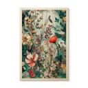 Cuadro de madera prado primaveral con flores - Jaszke
