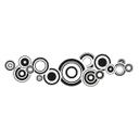 Wallsticker - Retro Bobler