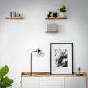 Tischleuchte Tim, braun, 50 x 18 cm, Glas Moderne tischlampe
