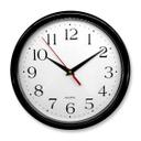 Horloge murale classique en noir et blanc Ø25 cm