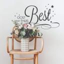 Muursticker Oost West Thuis Best