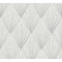 Livingwalls Fleecetapet, Metropolitan Stories Art Deco Ava New York, Grå, Metallic, Hvid