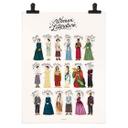 Póster Mujeres famosas de la literatura - Tohmé