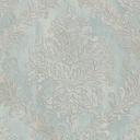 Papel pintado Barroco azul claro plateado - Papel pintado no tejido con motivos ornamentales - Papel pintado de muestra elegante
