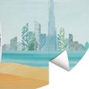 Fotobehang Dubai Strand - Burj Al Arab - Rivers - Rond - vliesbehang/zelfklevend vliesbehang