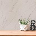 Papel pintado Mármol gris plata - Papel pintado no tejido efecto metalizado para salón