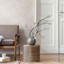 Struktureret tapet i gipslook hvid beige - Ikke-vævet tapet moderne ensfarvet
