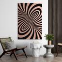 Geborsteld Alu-Dibond met goud-, zilver- & kopereffect - Optische retro-illusie