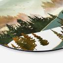 Tableau sur alu-Dibond rond SpaceFrog Designs - Matin d'automne