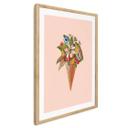 Póster Frida Floral Studio - Cucurucho de helado floral