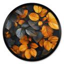 Póster Naturaleza Hojas brillantes en otoño - Jaszke - Redondo