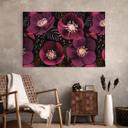Canvasbillede Blomsterpragt i lilla toner - Anis-illustration