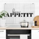 Stænkplade - Bon Appetit - Gennemsigtig
