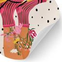 Vinilo decorativo "sock love meets flower power" - Mokate - Redondo