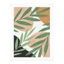 Póster de ramas abstractas con aspecto tropical - Costa