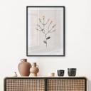 Póster Planta delicada con flores amarillas - Goed Blauw