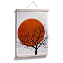 Póster Kubistika - Cálida puesta de sol