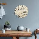 Arte en madera de álamo - Hoja de Monstera 02