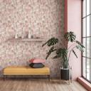 Papel pintado no tejido de color gris beige rojo formas modernas gráfico geométrico 