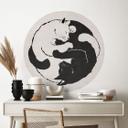 Vinilo decorativo gatos Ying & Yang - Tunaboylu - Redondo
