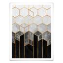 Frederiksson Plakat - Hexagon - Black and Grey