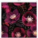 Tapet med mønster Blomsterpragt i lilla toner - Anis-illustration