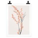 Póster Cerezos en flor color melocotón - Kubistika