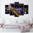 Lærredstryk 5 dele, Kölner Domkirkebro,