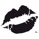 Kiss me (tofarvet) wallsticker