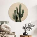 Cuadro de madera planta de cactus - Sisi & Seb - Redondo