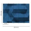 fototapet Designwalls i blå non-woven tapet ConcreteSurface beton look 