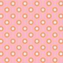 Retro look tapet med prikker orange pink - Ikke-vævet tapet med grafisk mønster - struktureret tapet med afskalning og klæbning