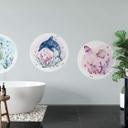 Sticker mural Kvilis - Dauphin - Rond