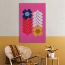 Lienzo Collett - Flores retro de colores