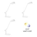 Tischleuchte Julius, weiß, 52 x 17,1 cm, Innenleuchte mit Wireless-Charging-Funktion