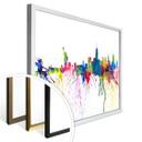 Póster Bleichner - Skyline de New York en acuarela