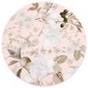 Tapet cirkel Boho-illustration med blomster og frugter - UN Designs - vliesetapet/selvklæbende non-w