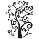 Muursticker Swirly Tree