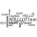 Wallsticker -  Hej til det multikulturelle