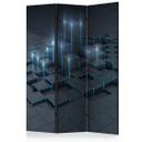Screen room divider - City by night, 3-delt