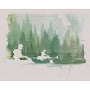 Vlies Fototapete - Star Wars Endor Speeders - 350 x 280 cm