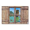 Stænkplade - 3D Trævindue - Khao Ta Pu Island