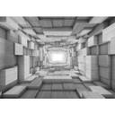 Fototapet - 3D Træ - Tunnel