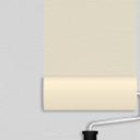 Ensfarvet tapet, tekstureret non-woven tapet Bauhaus hvid