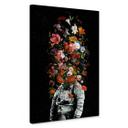 Lienzo astronauta con arreglo floral - Nicebleed
