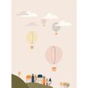 Fotomural de habitación infantil - Globos aerostáticos de colores en el cielo - Lisboa