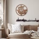 Décoration en bois logo FC Hansa Rostock - bois d'acajou rond Ø38 cm