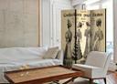 Screen room divider - Damekonfektion "Paris Confections pour Dames", 3-delt