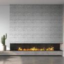 vliesbehang met travertin steen effect in natural look wit, grijs structuur
