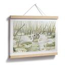 Póster Dos cisnes en el estanque - Kikki Belle